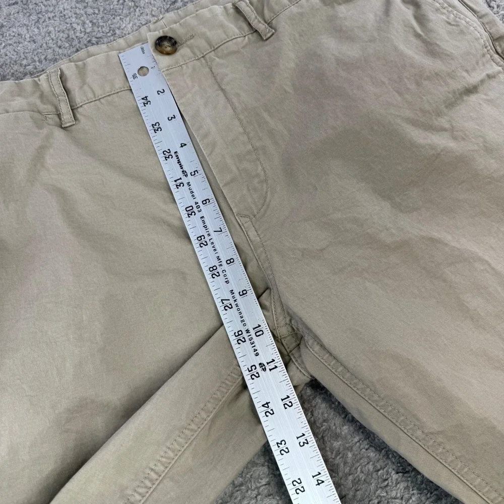 7 Diamonds Mens Straight Fit Chino Pants Tan Khaki Stretch 35x30‎ CTM 3279714